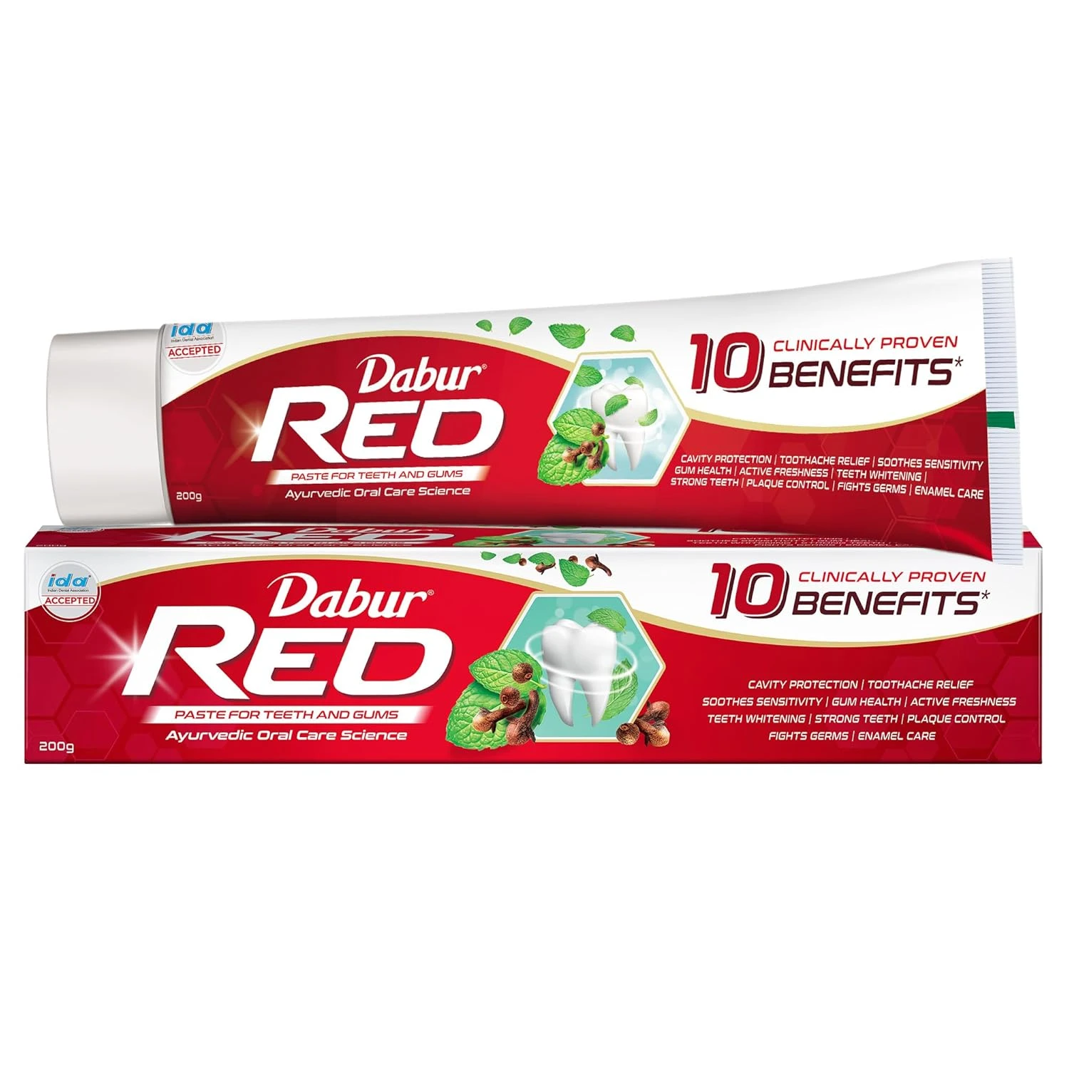 Dabur Red Ayurvedic Paste (2PCSX 200GM) GET20/- PASTE FREE) RS.270/-