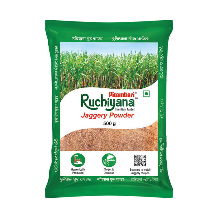 Pitambari Ruchiyana Organic Jaggery Powder( 500gm) MRP.85/-