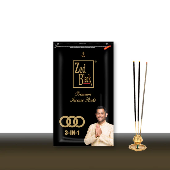 Zed Black 3in1 Zipper Agarbatti 125gm (MRP.70/-)