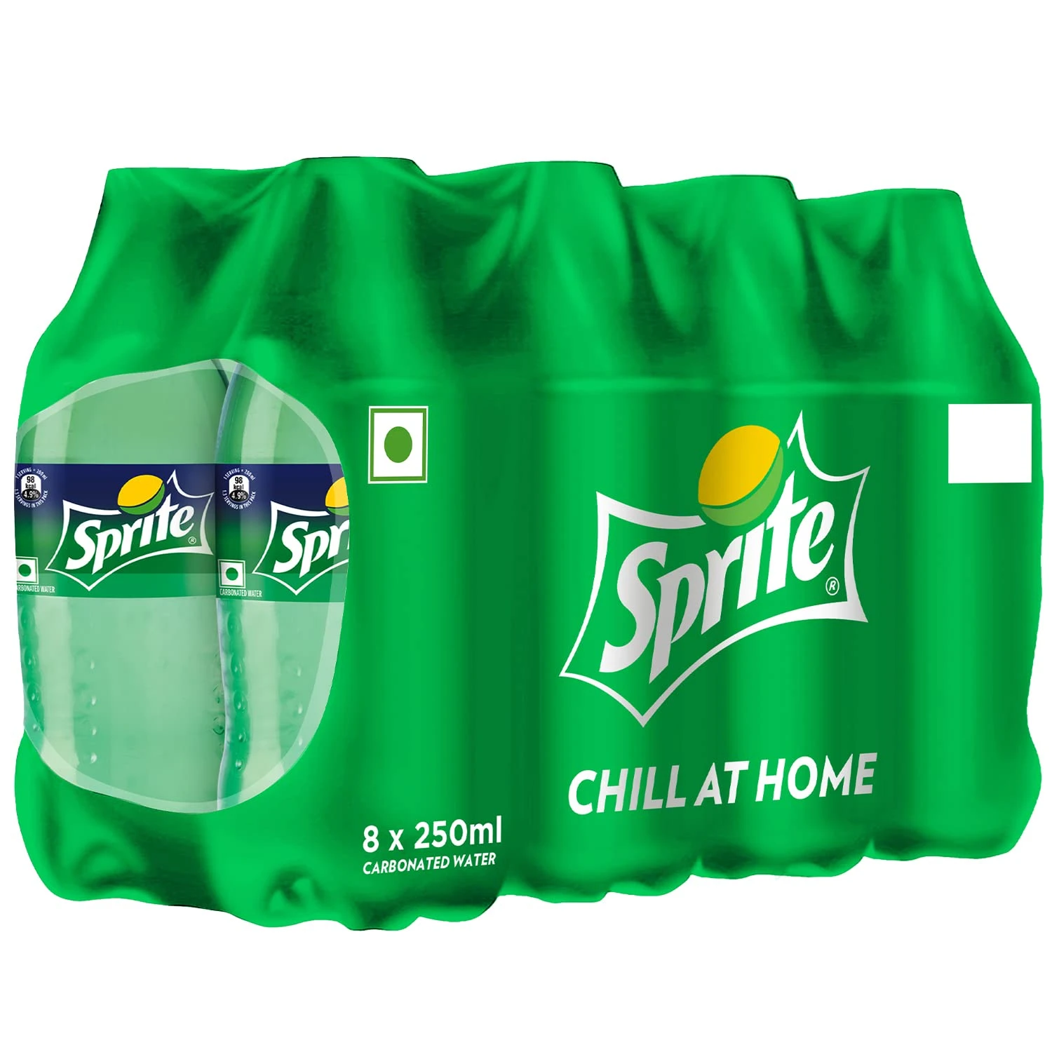Sprite Soft Drink - Lemon & Lime Flavour, 250 ml (Pack of 8) (MRP.160/-)