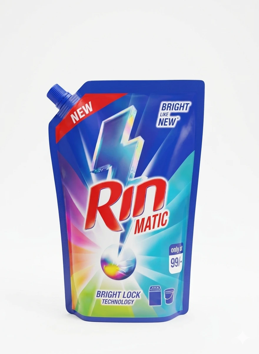 Rin Matic Detergent Liquid 1kg Rs.99/-