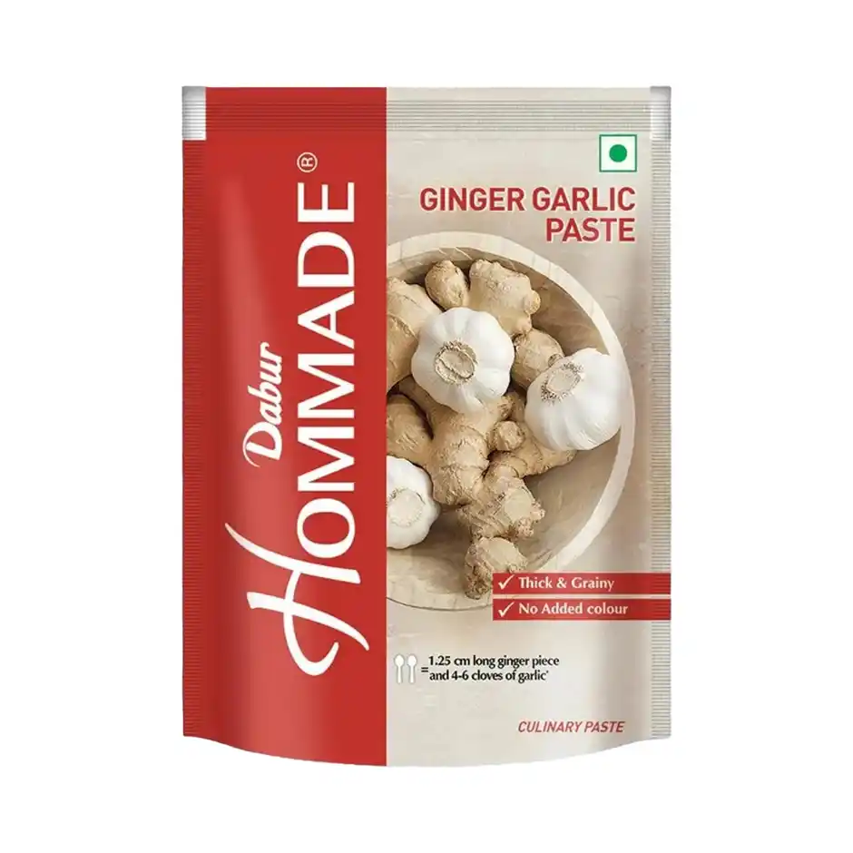Dabur Hommade Ginger Garlic Paste 25gm (PACK OF 10PCS) RS.4.70/-